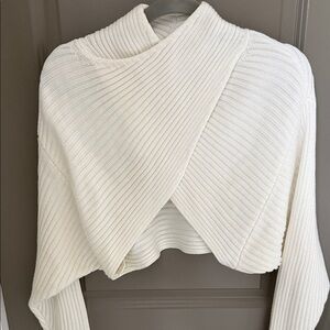 525 America Cream Ribbed Sweater